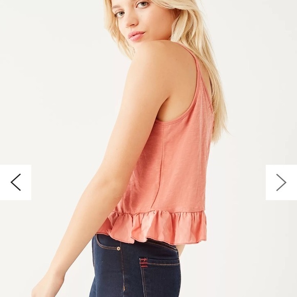Project Social T Urban Outfitters Fiona Ruffle Tank Top - Picture 2 of 8